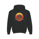 California Youth Hoodie - Retro California Bear Youth Sweatshirt-2