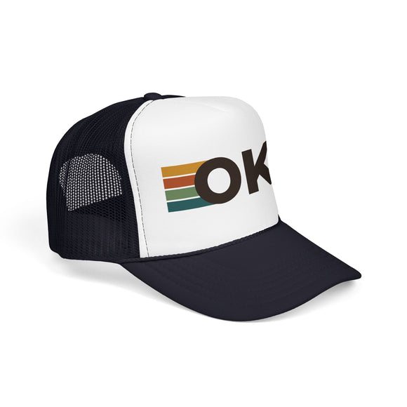 Oklahoma City, Oklahoma Trucker Hat - OKC Abbr retro cap