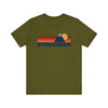 Retro Evergreen, Colorado T-shirt, Mountain Tee, Vintage Evergreen Unisex Jersey Shirt, Outdoor Hiking Apparel