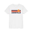 Asheville, North Carolina Youth T-Shirt — Retro Sun Tee-2