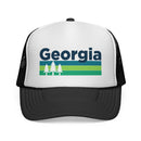 Georgia Retro Trees Trucker Hat - Vintage Style Georgia Cap-1