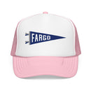 Fargo, North Dakota Pennant Trucker Hat — Retro Flag Foam Cap-3