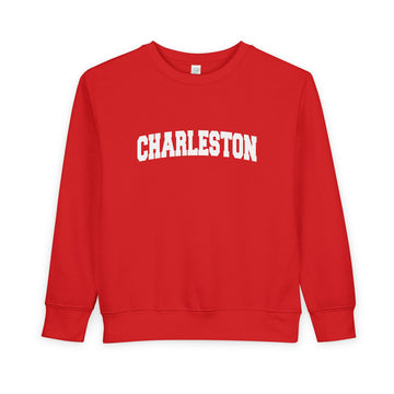 Buy red Charleston, South Carolina Toddler Sweatshirt - Charleston Toddler Crewneck Sweatshirt