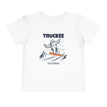 Truckee, California Yeti Snowboard Toddler Tee - 0