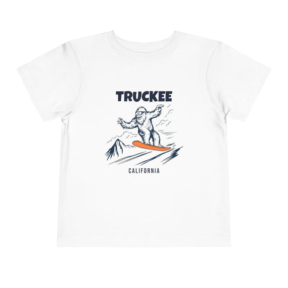Truckee, California Yeti Snowboard Toddler Tee