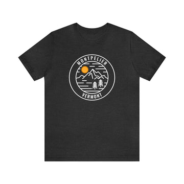 Buy dark-grey-heather Montpelier, Vermont T-Shirt - Unisex Montpelier Shirt