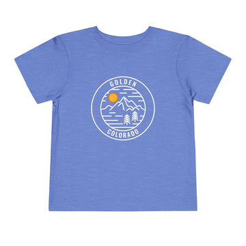 Golden, Colorado Toddler T-Shirt - Retro Mountain Toddler Golden Shirt