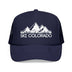Kids Ski Colorado Trucker Hat - Youth Snapback Cap on white background