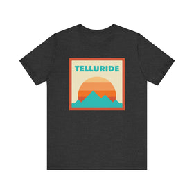 Retro Telluride, Colorado T-Shirt, Mountain Sun Tee, Unisex Graphic Shirt, Vintage Telluride, Colorado Top, Outdoor Adventure Clothing