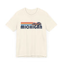 Michigan T Shirt - Retro Jetski PWC Graphic Tee-10