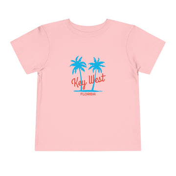 Buy pink Key West, Florida Toddler T-Shirt - Retro Palm Tree Toddler Key West Shirt