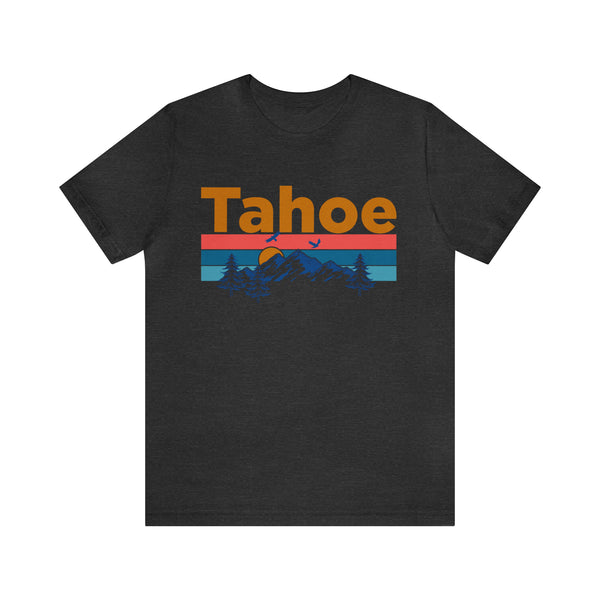 Tahoe, California Shirt - Mountain Sunset Unisex Tahoe T-Shirt