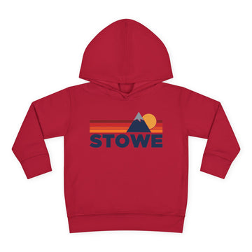 Buy vintage-red Stowe, Vermont Toddler Hoodie - Unisex Mountain Stowe Pullover Sweatshirt, Kids Hooded Jumper, Vermont Souvenir
