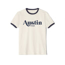 Austin, Texas Cotton Ringer Graphic Tee - Unisex Austin T Shirt, Vintage Style Tee, Men's/Women's Tee-1
