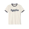 Austin, Texas Cotton Ringer Graphic Tee - Unisex Austin T Shirt, Vintage Style Tee, Men's/Women's Tee