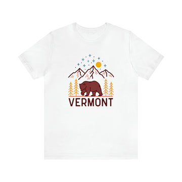 Buy white Vermont T-Shirt - Retro Unisex Vermont Shirt