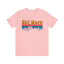 Ski Bum T-Shirt - Mountain Sunset Unisex Ski Bum Shirt-10