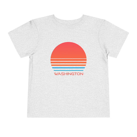 Washington Toddler T-Shirt - Retro 80s Unisex Toddler Washington Shirt
