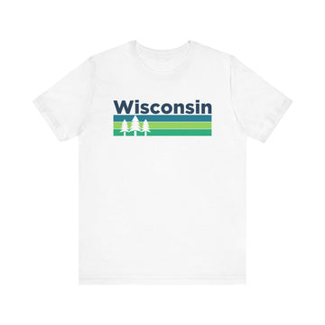 Buy white Wisconsin T-Shirt - Unisex Wisconsin Shirt