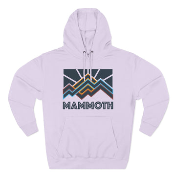Buy lilac Mammoth, California Hoodie - Retro Mountain Unisex Sweatshirt