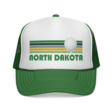 North Dakota Retro North Dakota Trucker Hat - 0