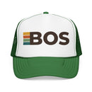 Boston, Massachusetts Trucker Hat - BOS Abbr retro cap-3