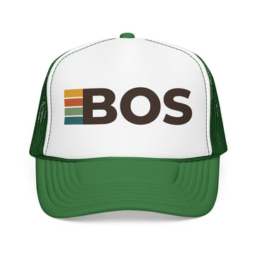 Buy kelly-white-kelly Boston, Massachusetts Trucker Hat - BOS retro cap