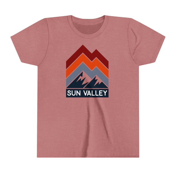 Sun Valley, Idaho Youth Shirt - Retro Mountain Sun Valley Kid's T-Shirt