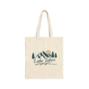 Lake Tahoe, California Cotton Canvas Tote Bag - 15" x 16"-1