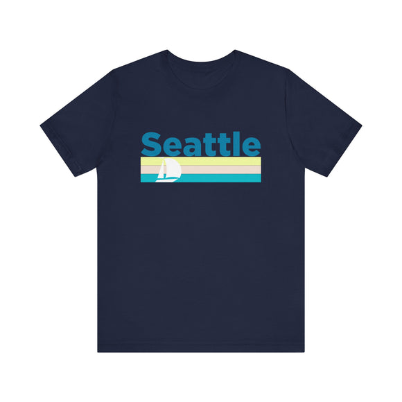 Seattle, Washington T Shirt - Sailboat Graphic Tee
