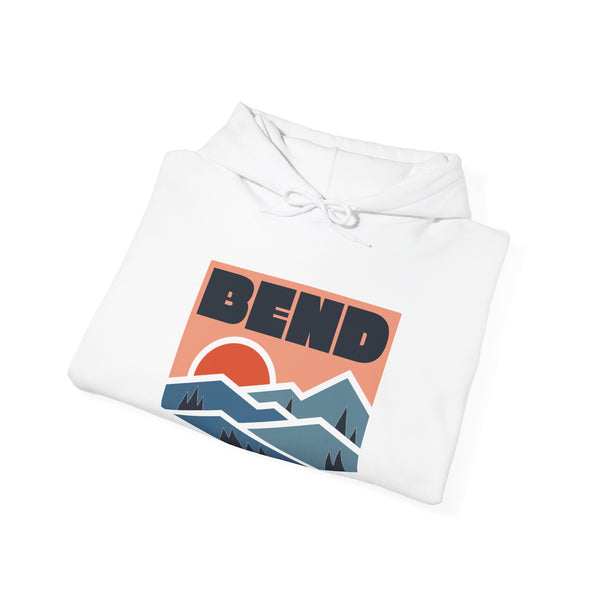 Bend, Oregon Hoodie - Unisex Mountain Bend Hoodie Graphic Sweatshirt
