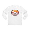 Alaska Mens Base Long-sleeve Tee - Retro Ombre Heavy Weight Long Sleeve T-shirt-3