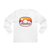 Alaska Mens Base Long-sleeve Tee - Retro Ombre Heavy Weight Long Sleeve T-shirt