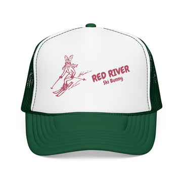 Buy kelly-white-kelly Red River, New Mexico Ski Bunny Foam Trucker Hat