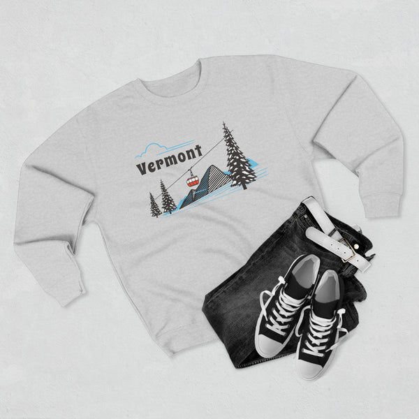 Premium Vermont Sweatshirt Unisex Crewneck, Premium Sweatshirt, Crewneck Jumper, Ski Resort Apparel