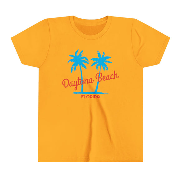 Daytona Beach, Florida Youth Shirt - Retro Palm Tree Daytona Beach Kid's T-Shirt