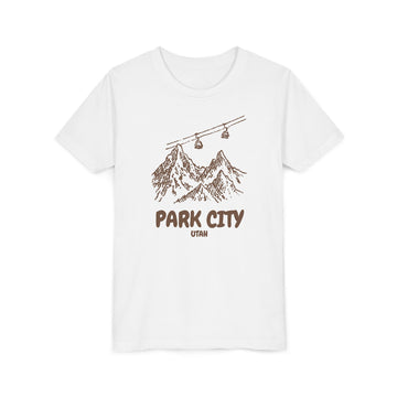 Park City, Utah Youth T-Shirt — Vintage Gondola Ski Mountain Tee - 0