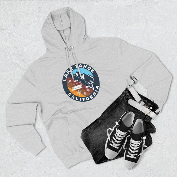 Premium Lake Tahoe, California Ski Lift Hoodie