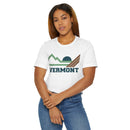 Vermont Retro Mountains Sunset T-Shirt | Vintage Vermont Tee-9