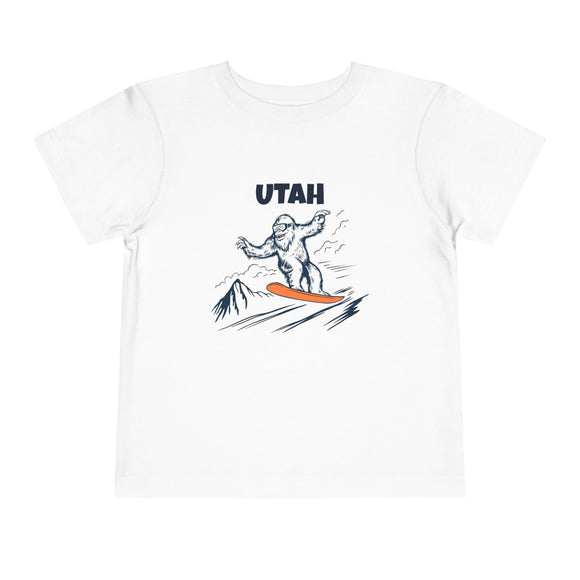 Utah Yeti Snowboard Toddler Tee