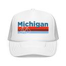 Kids Michigan Trucker Hat Foam Bike - Youth Snapback Cap