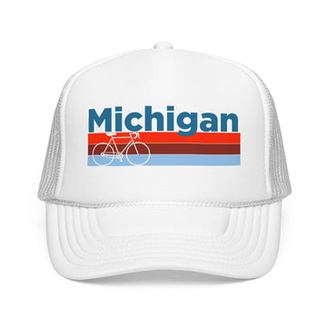 Kids Michigan Trucker Hat Foam Bike - Youth Snapback Cap