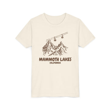 Mammoth Lakes, California Youth T-Shirt — Vintage Gondola Ski Mountain Tee