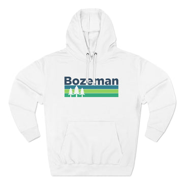 Buy white Premium Bozeman, Montana Hoodie - Retro Unisex Bozeman Sweatshirt