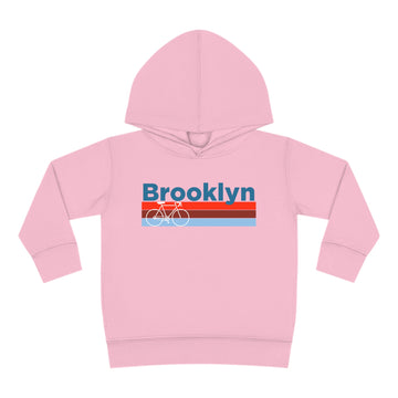 Buy pink Brooklyn, New York Toddler Hoodie - Retro Bike