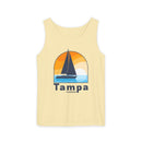 Tampa, Florida Sailboat Tank Top | Comfort Colors 100% Cotton-3