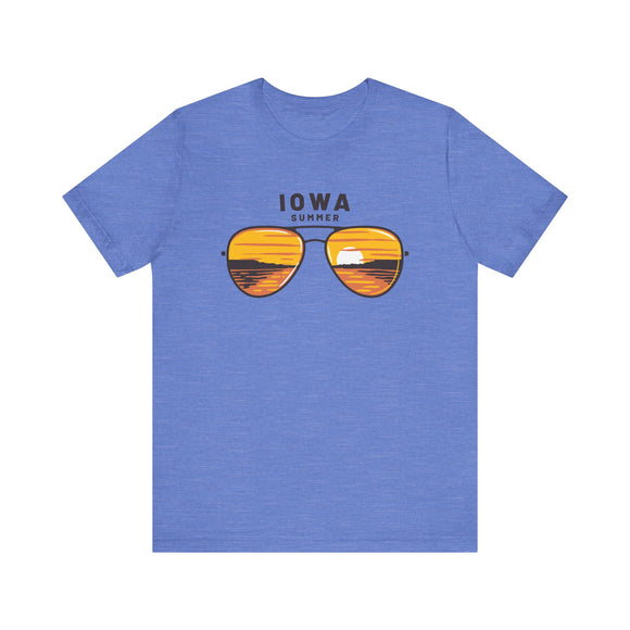 Iowa T Shirt - Sunglasses Lake Graphic Iowa Tee