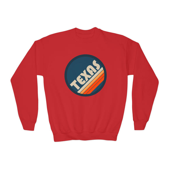Texas Youth Crewneck Sweatshirt - Unisex Kid's Texas Sweatshirt