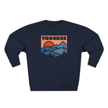 Buy navy Premium Truckee, California Mountain Graphic Sweatshirt