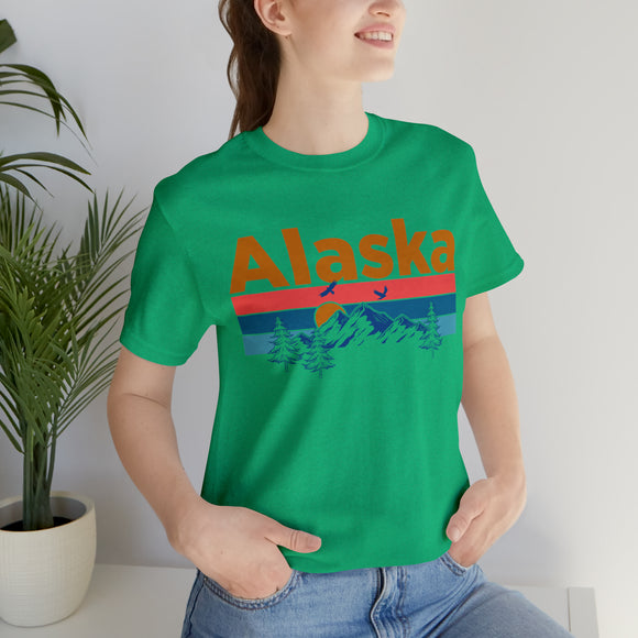 Alaska T-Shirt - Mountain Sunset Unisex Alaska Shirt